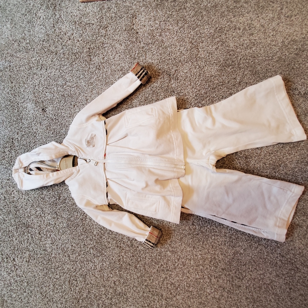 Burberry baby jacket and pants 9-12 mo